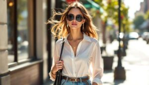 Lange Blusen liegen im Frühjahr 2026 voll im Trend – so werden sie kombiniert