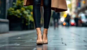 Niemand trägt mehr Sneaker zu Leggings! Sondern diese Schuhe